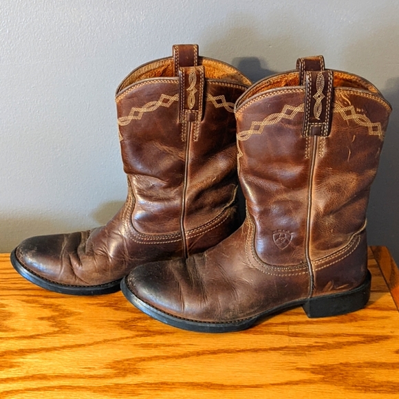 Ariat Shoes - Ariat Heritage Roper Western Cowboy Boots Brown Women's Size 7.5B